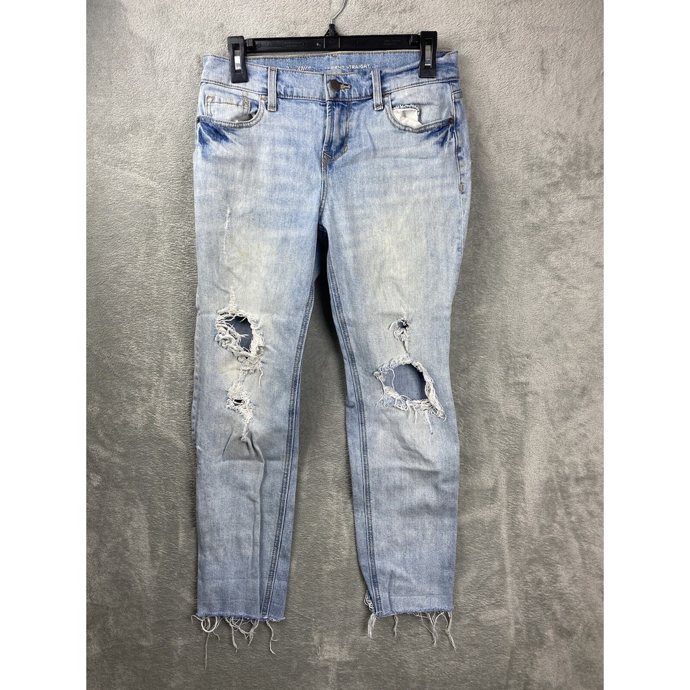 Old Navy Womens 2 Boyfriend Straight Blue Jeans